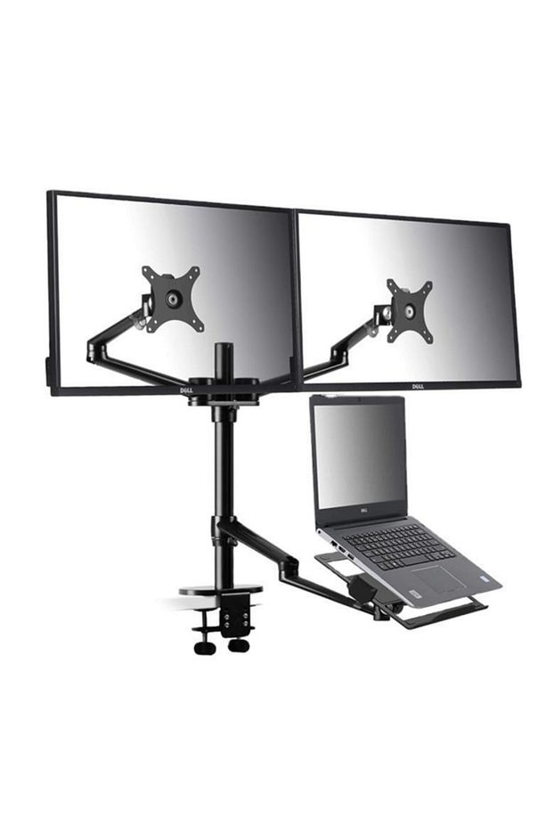 Std7093 10"-27" Uyumlu  Notebook Stand Ve Vesa Monitör Tutucu Çift Kol - 1