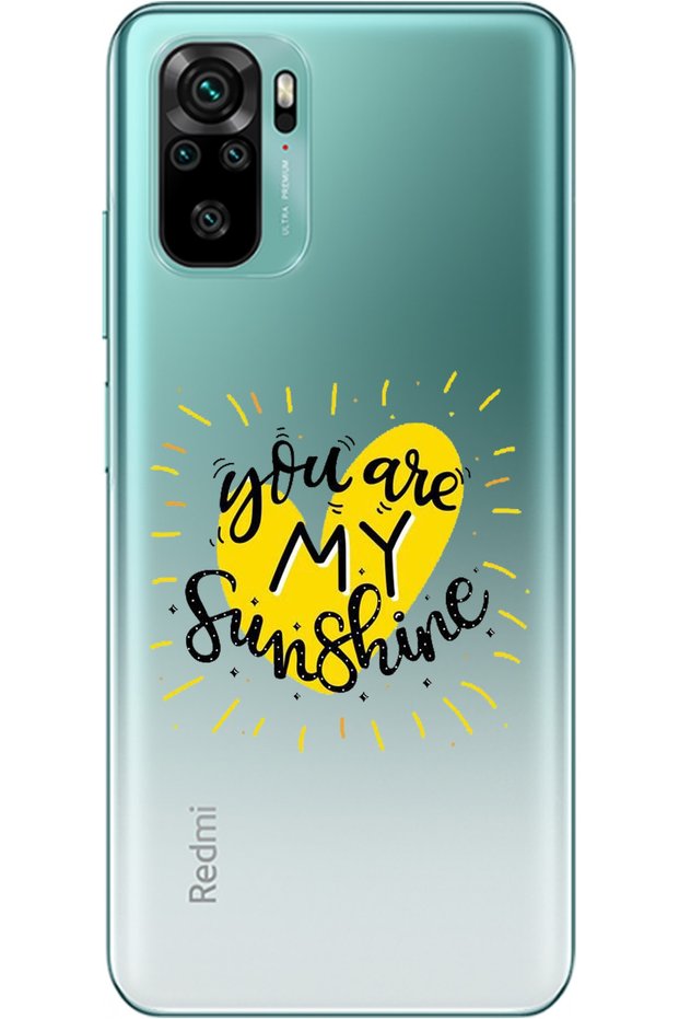 Xiaomi Redmi Note 10S Sunshine Pattern Patterned Transparent Silicone Case