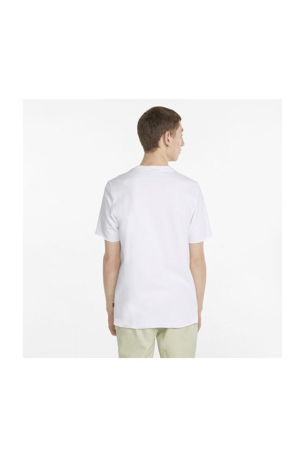 Μοντέρνο Μπλουζάκι Basics - Λευκό Ανδρικό T-Shirt - 4