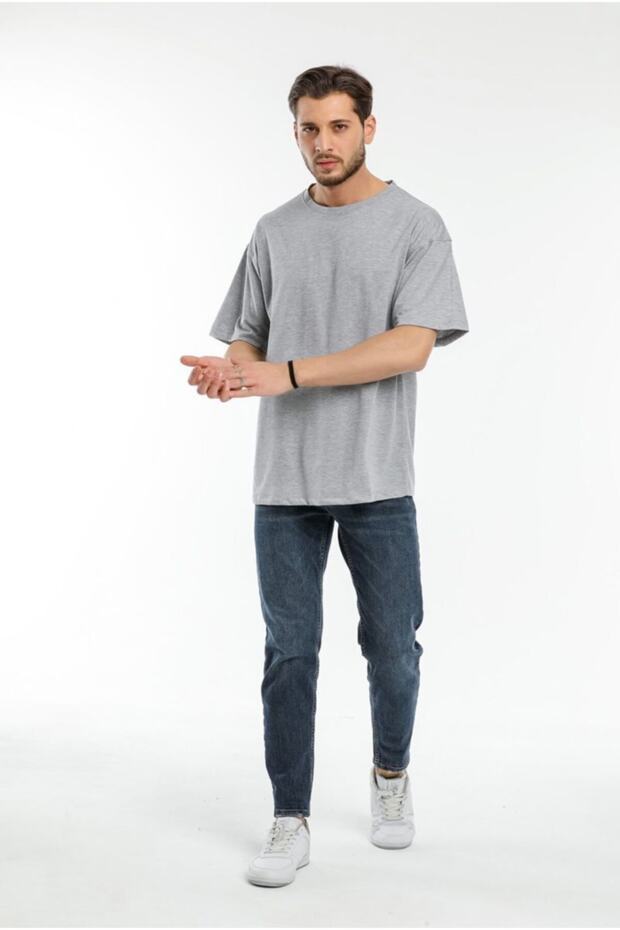 Oversize Plain Gray T-Shirt