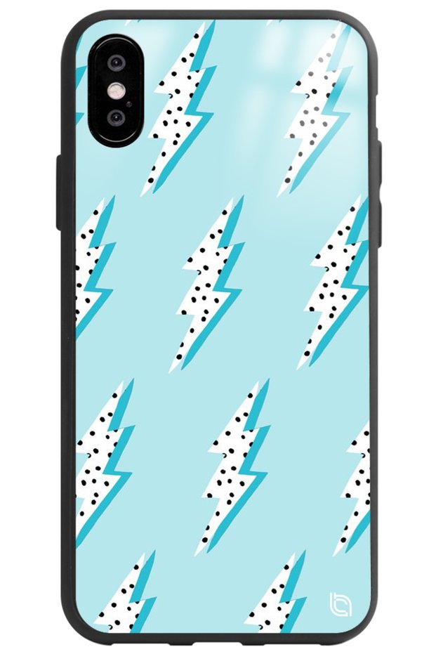 iPhone XS Lightning Premium Patterned Glossy Phone Case