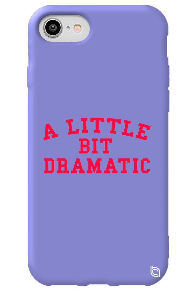 iPhone 7 Lilac Colored Premium Velvet Inside Dramatic Patterned Silicone Phone Case