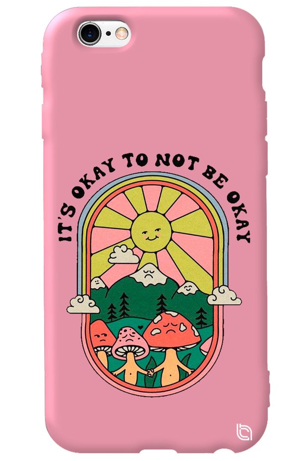 iPhone 6 6S Pink Color Premium Velvet Inside Arrow Patterned Silicone Phone Case