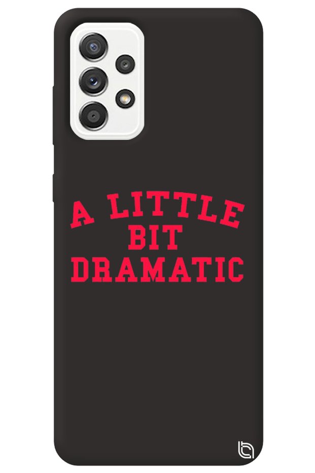 Samsung Galaxy A52 Black Color Premium Velvet Inside Dramatic Patterned Silicone Phone Case