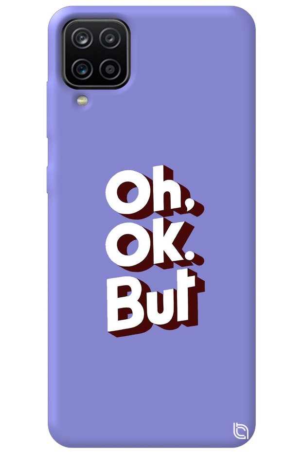 Samsung Galaxy A12 Lilac Color Premium Velvet Inside Arrow but Patterned Silicone Phone Case