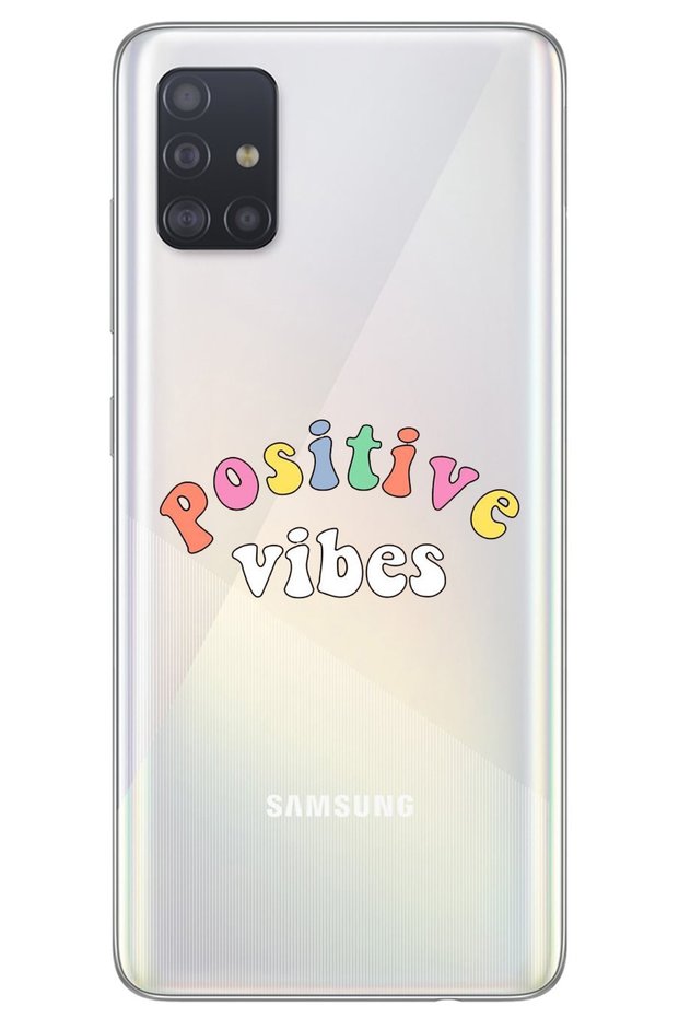Samsung A51 Positive Pattern Pattern Transparent Silicone Phone Case