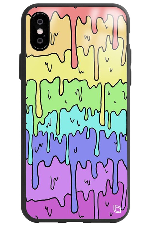 iPhone XS Melting Premium Patterned Glossy Phone Case
