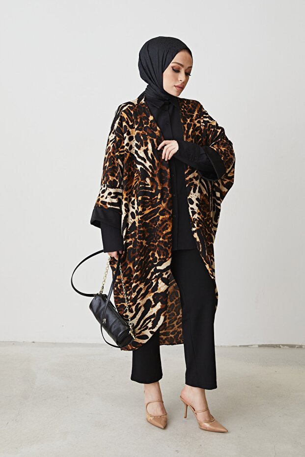 كيمونو نسائي بنقشة الفهد - 4