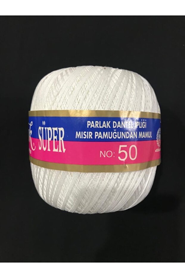 Altin Basak Super Mercerized No:50 (White) Lace Thread 100 Gr