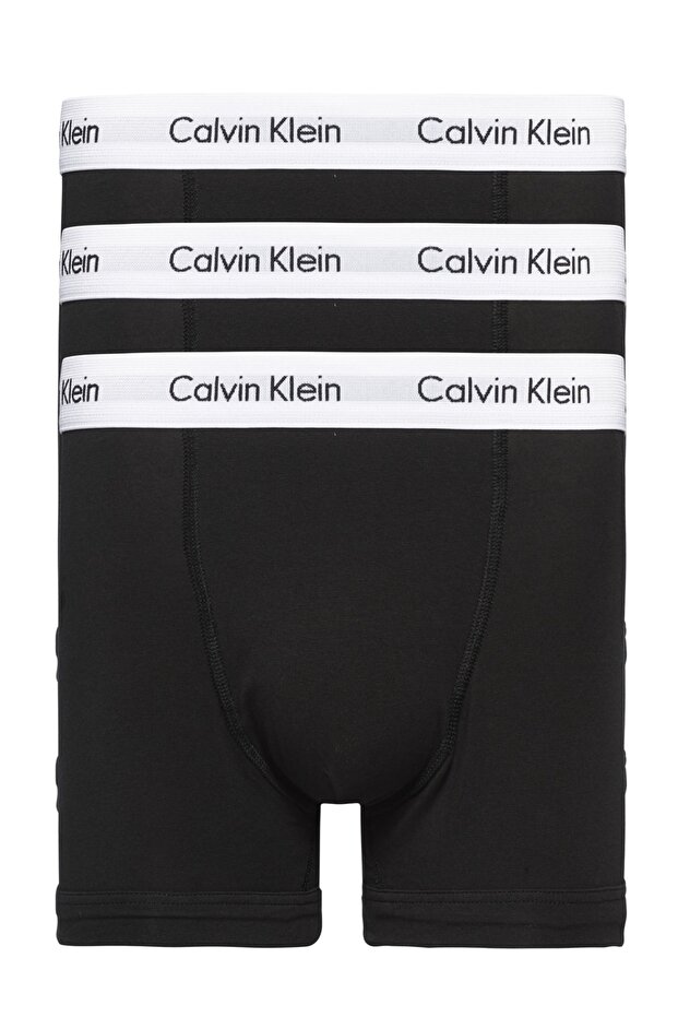 Men's Brand Logo Elastic Band Black Boxer Suitable for Daily Use U2662G 001