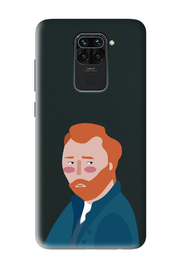 Xiaomi Redmi Note 9 Compatible Vincent Van Gogh Design Black Launch Phone Case