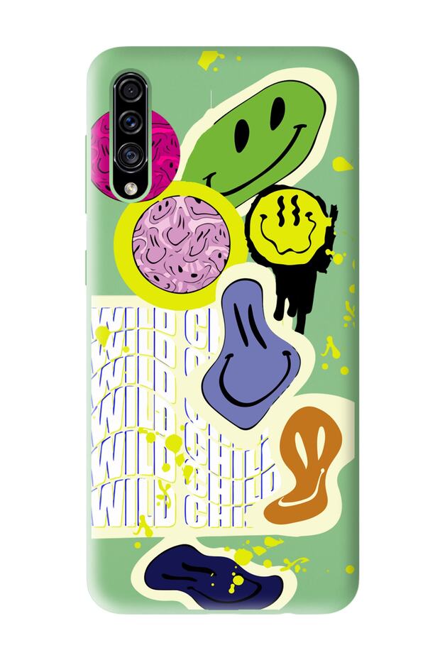 Samsung A30S - A50 Compatible You Can Sad Smile Designed Green Launch Phone Case