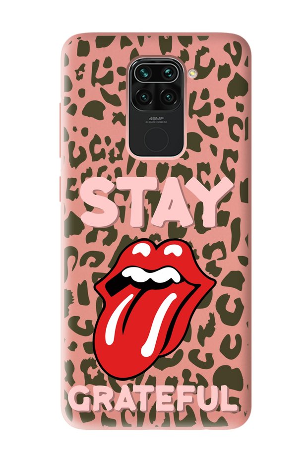Xiaomi Redmi Note 9 Compatible Stay Grateful Design Powder Launch Phone Case