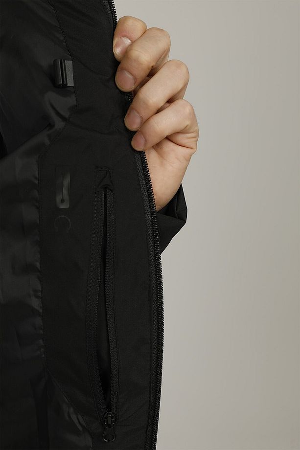 Sn22 Nolan Down Jacket 1p Siyah Erkek Kısa Kaban - 12