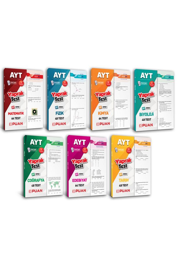 11 Sınıf Mat Fizik Kimya Biyoloji Coğrfya Edbyt Tarih Yaprak Test 7 Kitap - 1