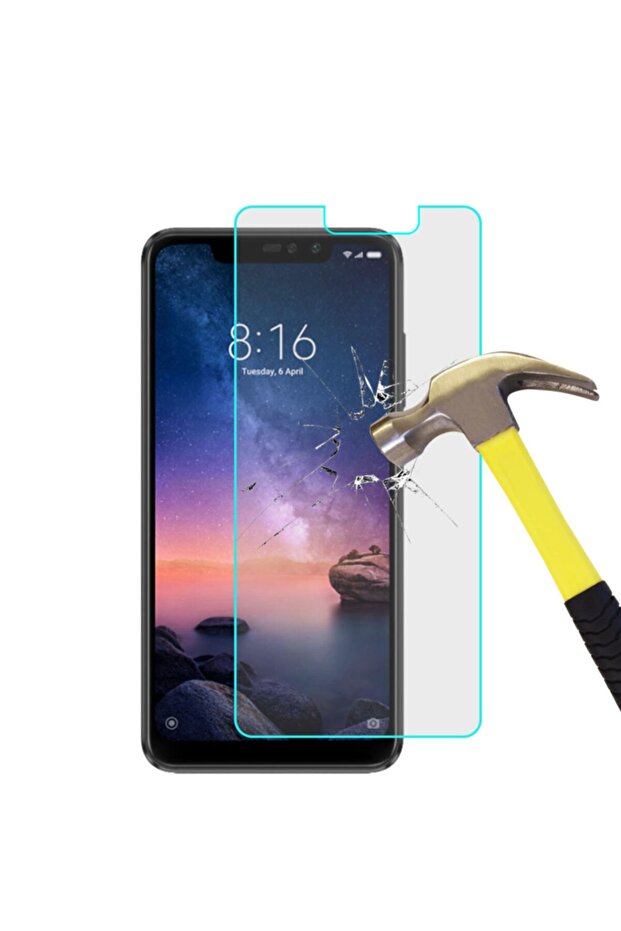 واقي شاشة زجاجي مقوى غير قابل للكسر لهاتف Xiaomi Redmi Note 6 Pro