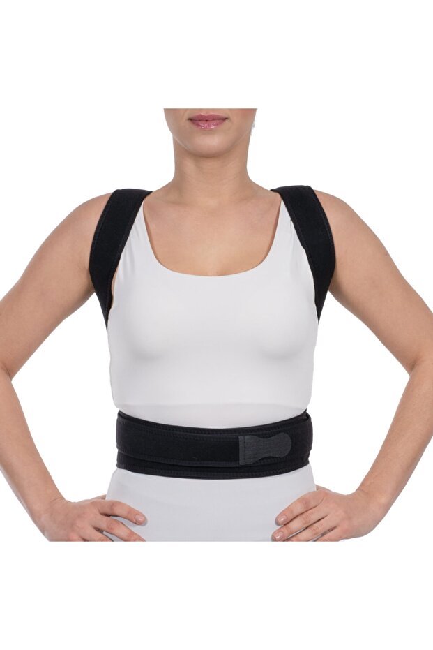 Neoprene Postureks Corset Black (Posture Disorder, Back Muscle Weaknesses)
