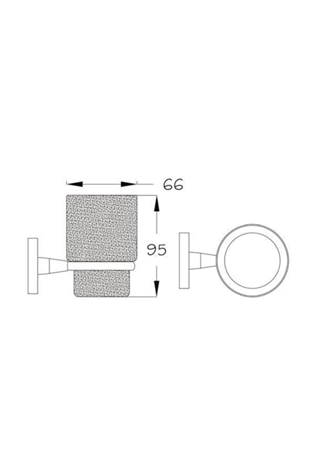 Ruby Chrome Toothbrush Holder - 2