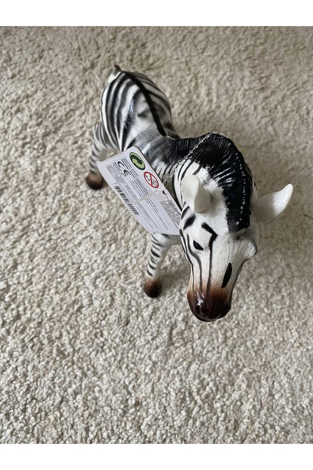 Hayvan Seti Soft At Dinazor Kaplan Aslan Inek Zebra 5 Li Set - 6