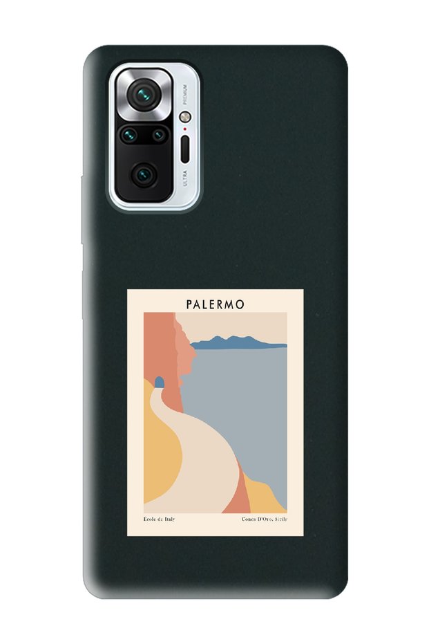 Xiaomi Redmi Note 10 Pro - Max Compatible Palermo Design Black Launch Phone Case