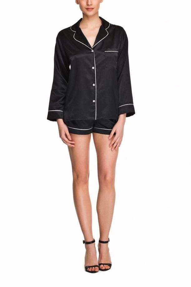 Porte Saten Şort Pijama - 1