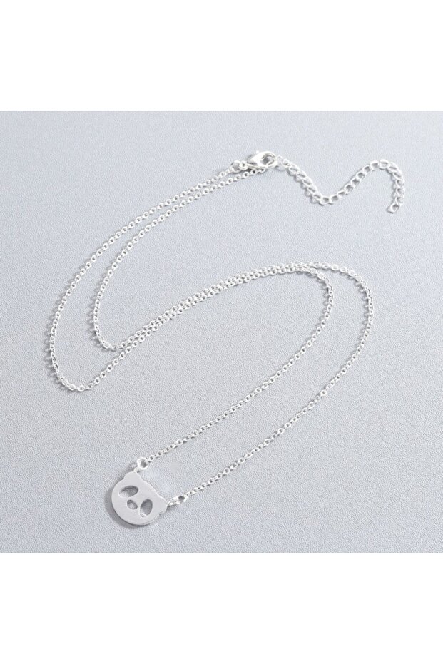 Minimal Panda Gümüş Kolye - 3