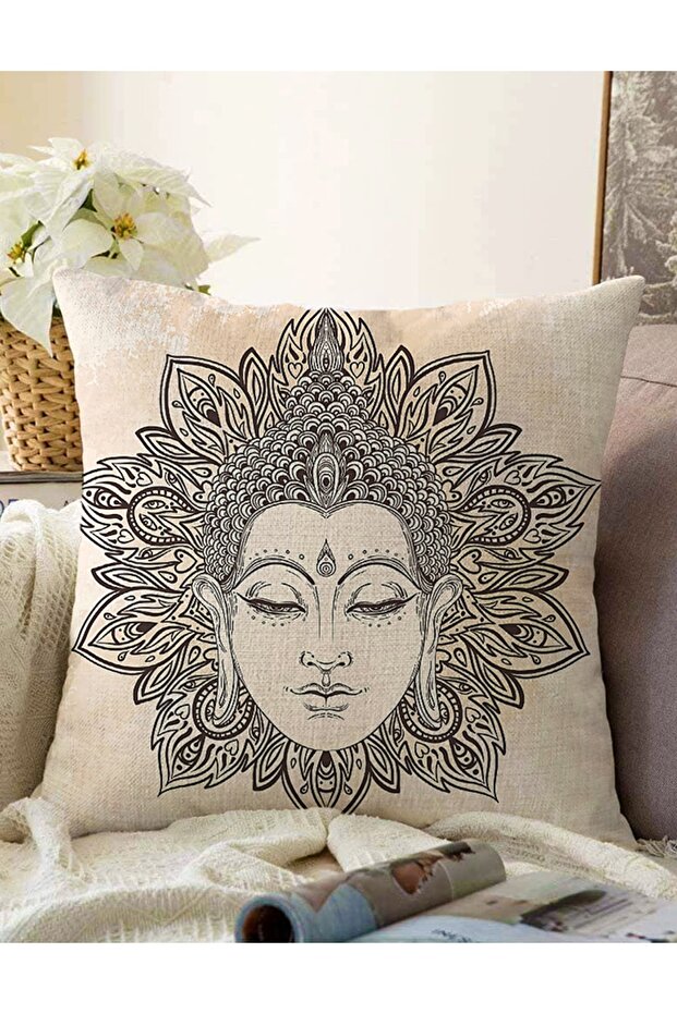 Digital Printed Double Sided Modern Raschel Throw Pillow Cover