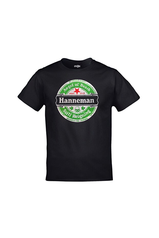 Unisex Black Hanneman Angel Of Death Slayer Printed Tshirt