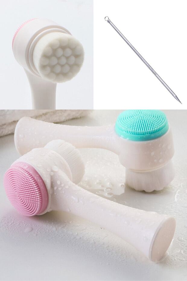 Facial Cleansing Brush Acne Blackhead Needle Gift 3D Facial Cleansing Set