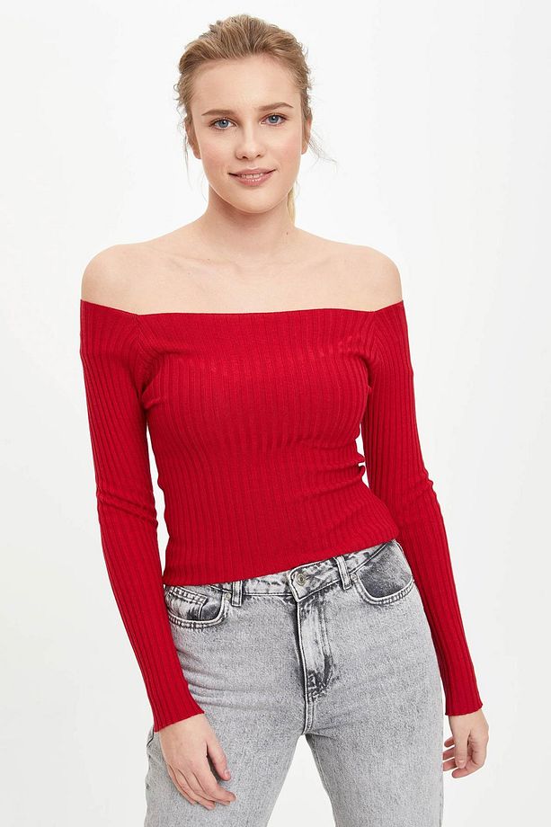 Slim Fit Triko Kazak - 1