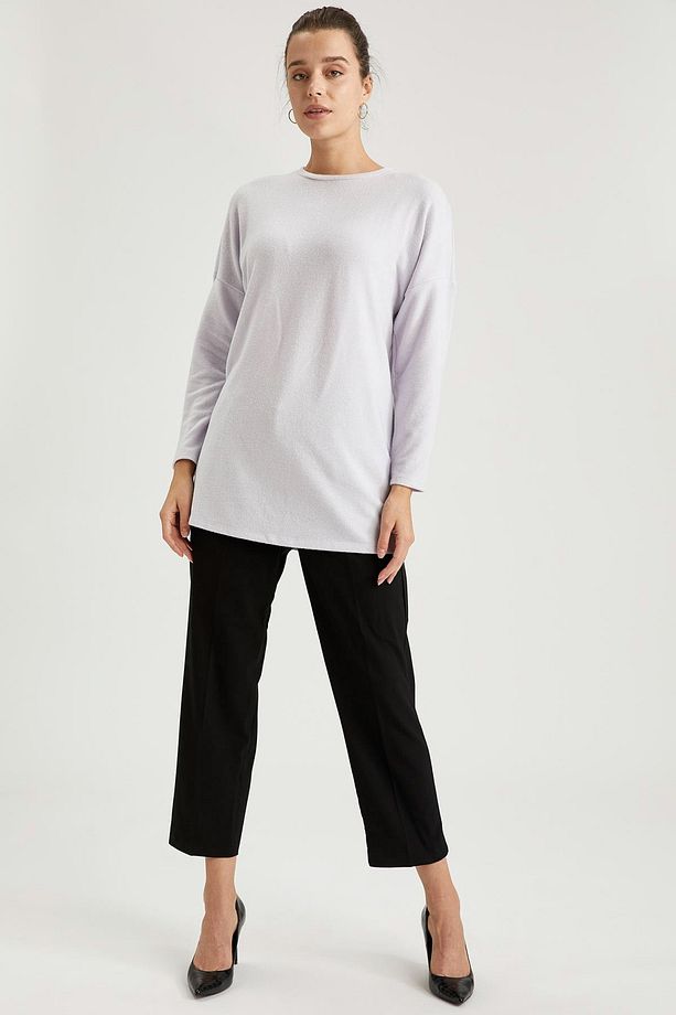 Basic Relax Fit Örme Tunik - 4
