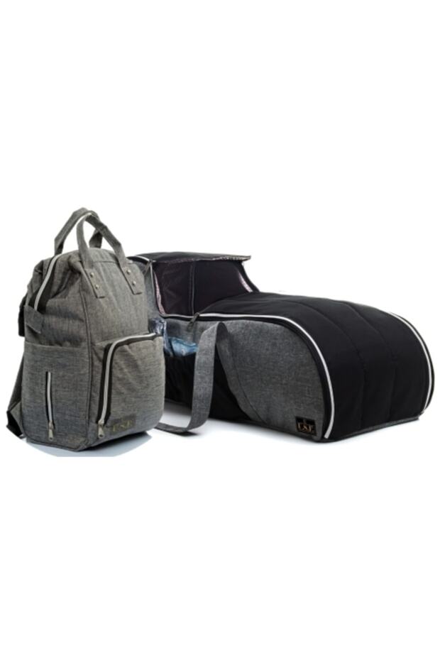 Carrycot Baby Carrier Stroller Baby Carry Mother Baby Care Bag - Black Gray - Gray