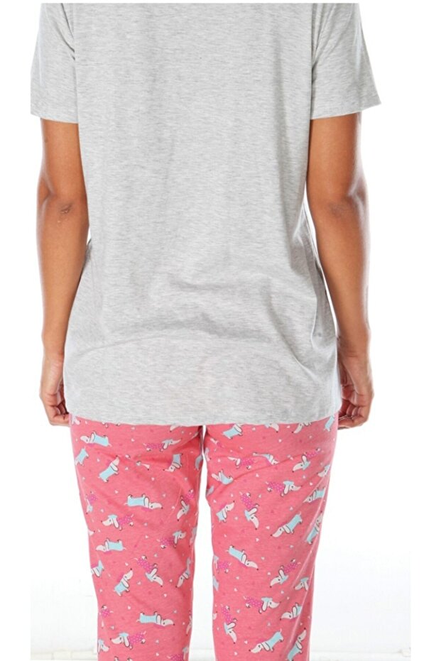 Ženski sivi pluto pidžama set - 2