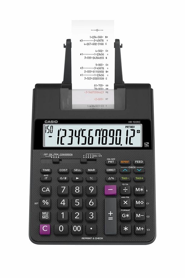 Casıo Hr-100rc-bk-dc Şeritli Hesap Makinesi - 1