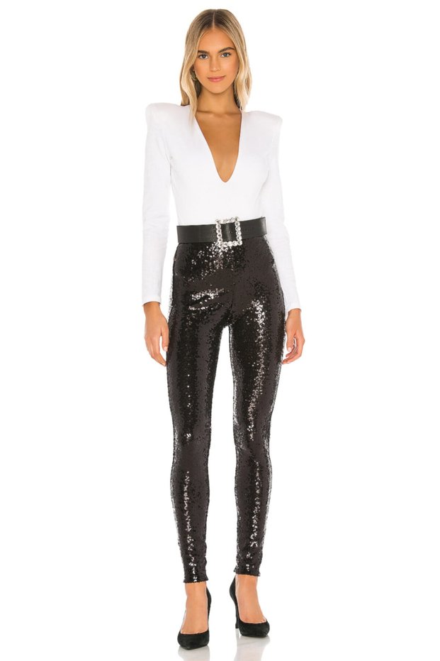 Women's Black Sequin Pants