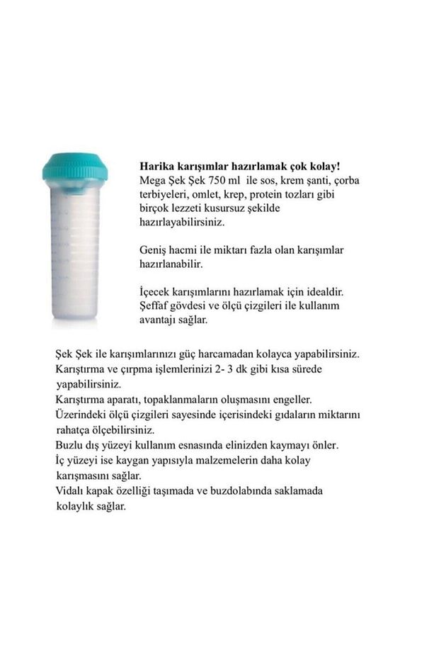 Şek Şek Mega 750 Ml ( Çırpıcı ) Hsgl - 5
