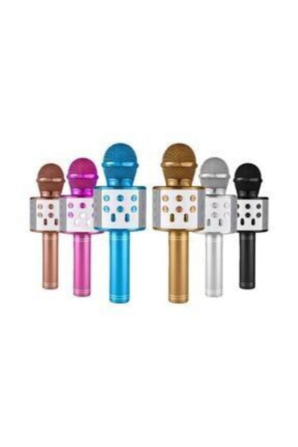 Dahili Hoparlörlü Usb Flash Destekli Siyah Karaoke Mikrofon Ws-858 - 2