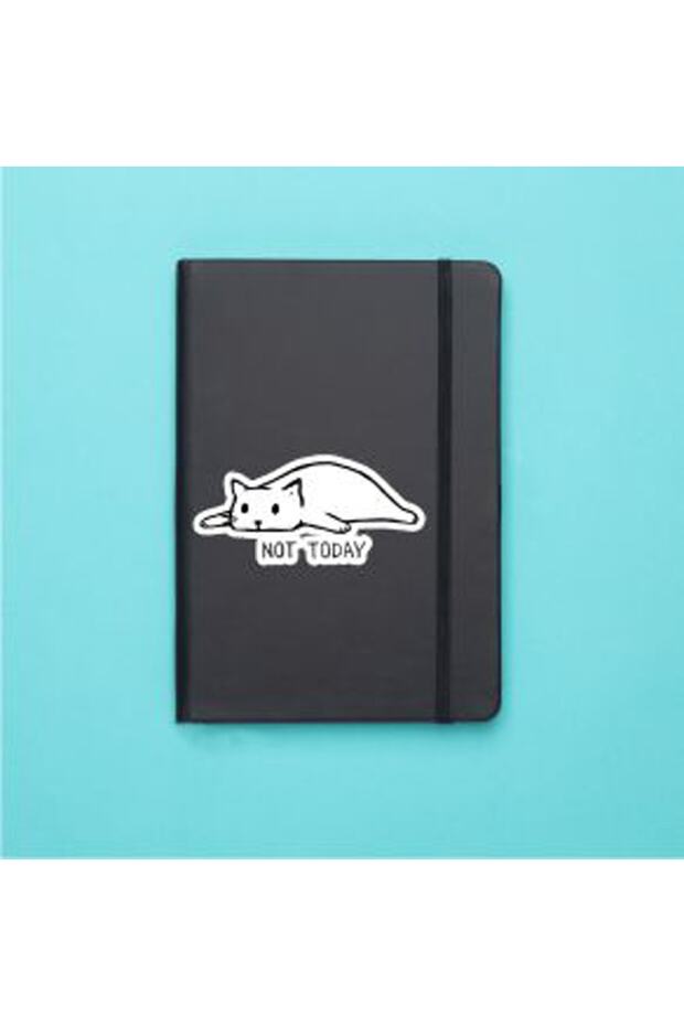 دفتر حراري أسود بنمط قطة - 1