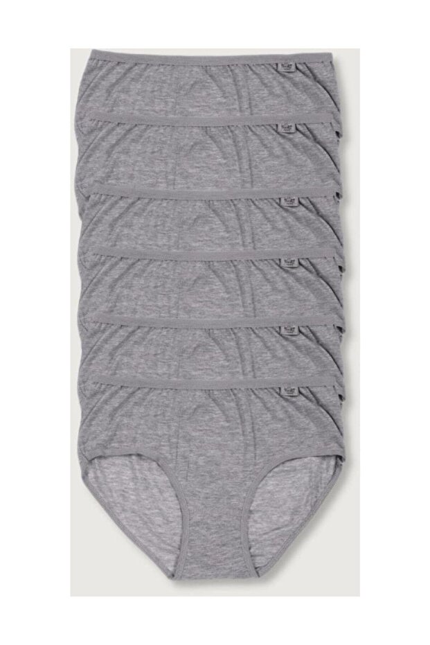 Women's Gray 6 Pack Lycra Bato Panties