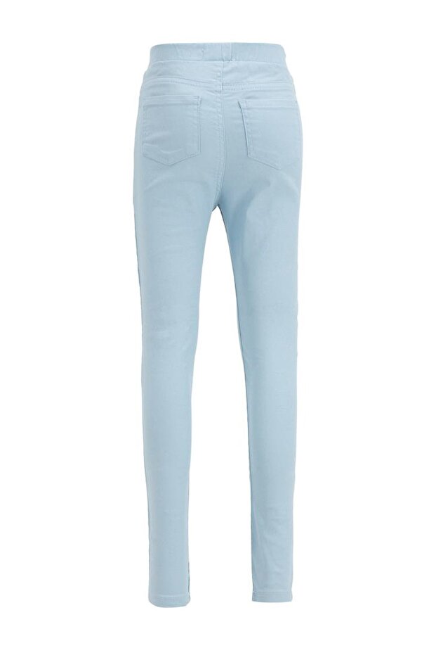 Kız Çocuk Basic Dokuma Tayt Pantolon - 2