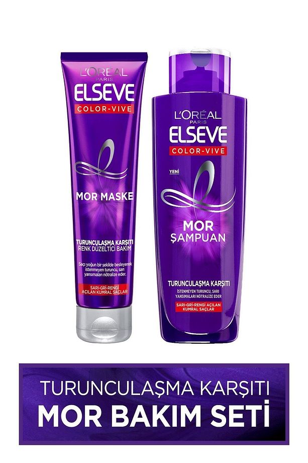 Mor Şampuan 200ml + L'oréal Paris Mor Maske 150 Ml - 1