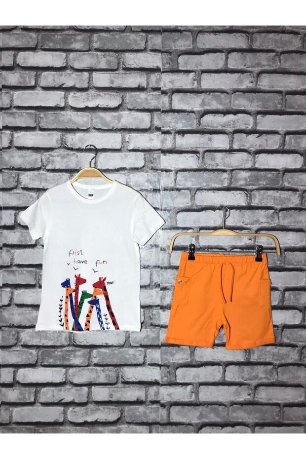 مجموعة الأطفال منقوشة الزرافة - 1