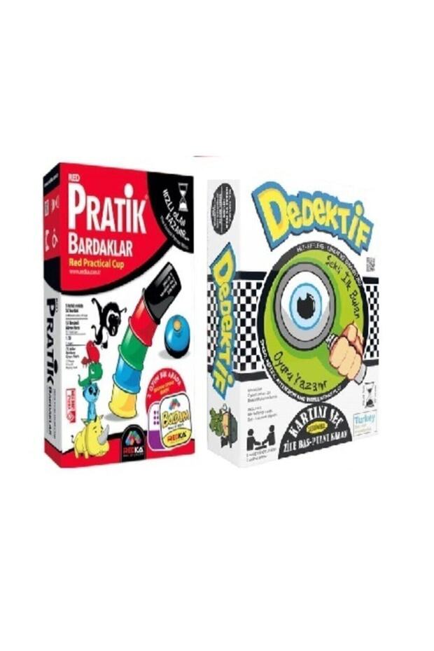Colorful Cups and Detective Game 2-Piece Intelligence and Strategy Box Game