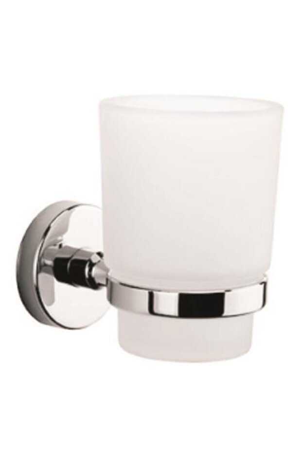 Ruby Chrome Toothbrush Holder - 1