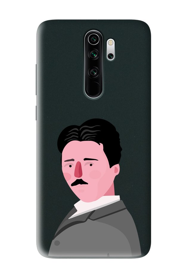 Xiaomi Redmi Note 8 Pro Compatible Nikola Tesla Design Black Launch Phone Case