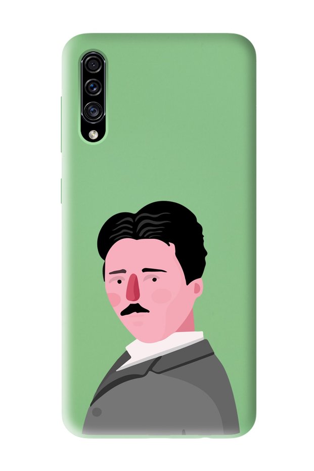 Samsung A30S - A50 Compatible Nikola Tesla Design Green Launch Phone Case