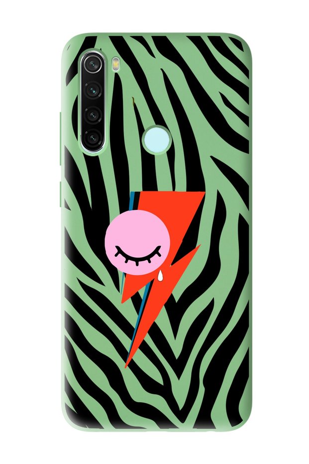 Xiaomi Redmi Note 8 Compatible Flash Design Green Launch Phone Case