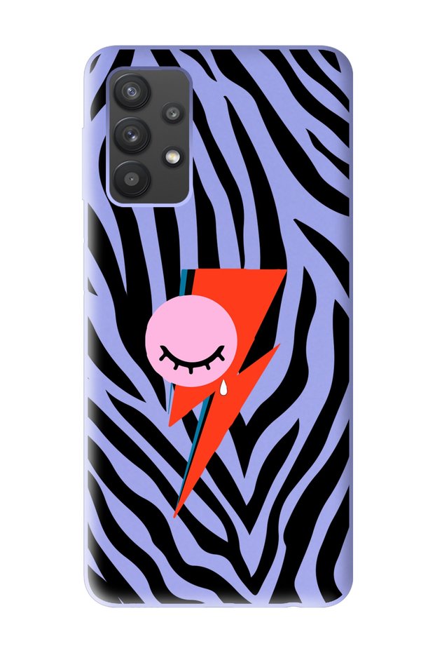 Samsung A72 Compatible Flash Design Lilac Launch Phone Case