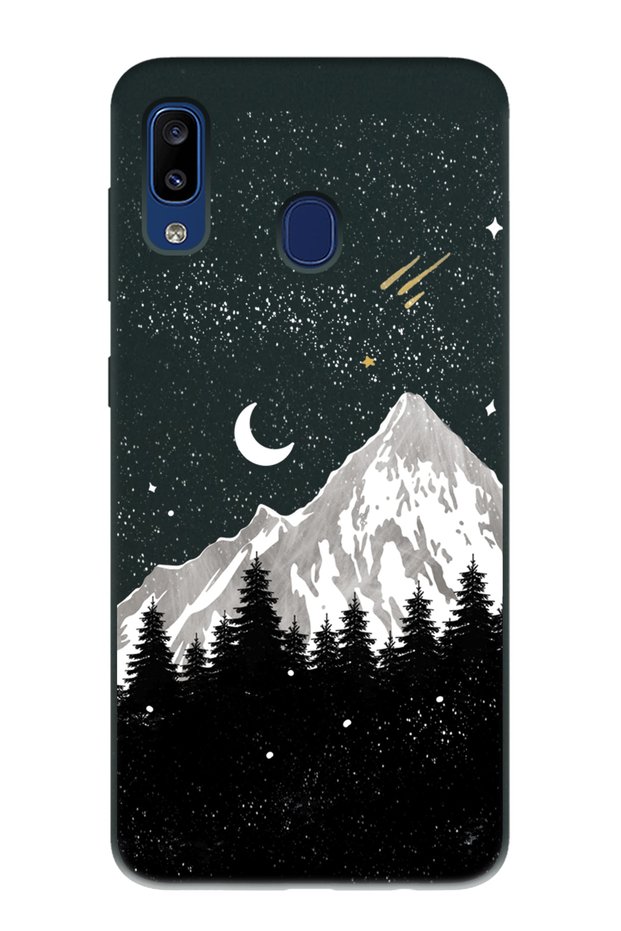 Black Launch Phone Case with Black Night Design Compatible with Samsung A20 - A30