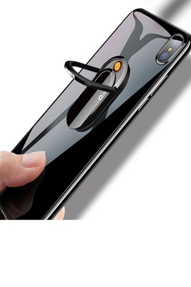Yaratıcı Şarj İle Çalışan Telefon Tutucu Standlı Usb Çakmak. - 1